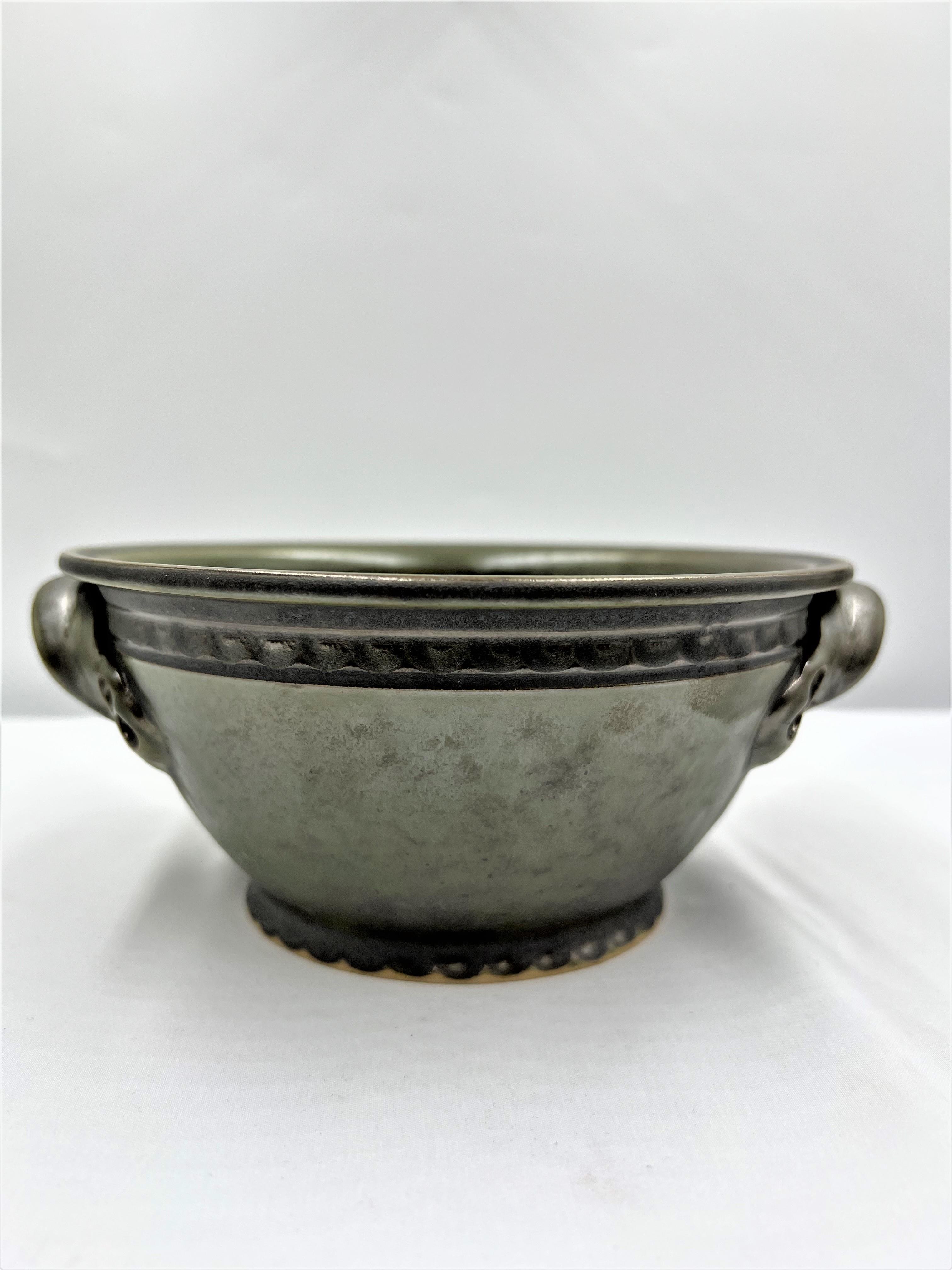 Keramikschüssel waldgrün 21 cm